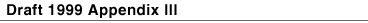 Draft 1999 Appendix III/M13 Handbook Index