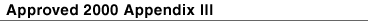 Approved 2000 Appendix III/M13 Handbook Index