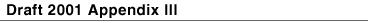 Draft 2001 Appendix III/M13 Handbook Index