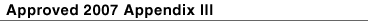 Approved 2007 Appendix III/M13 Handbook Index