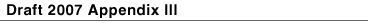 Draft 2007 Appendix III/M13 Handbook Index